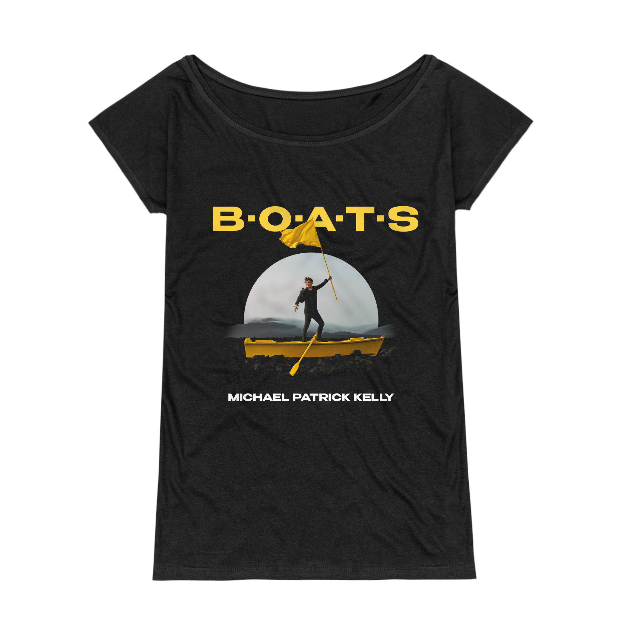 Michael Patrick Kelly B•O•A•T•S Cover Loose Fit Girlie Shirt 236175