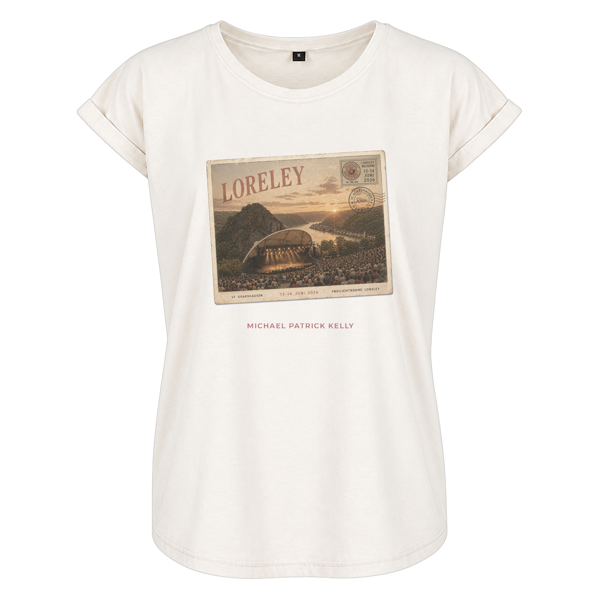 Michael Patrick Kelly Postcard Girlie T-Shirt 448664